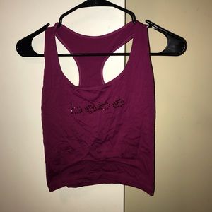 Bebe workout cropped tank